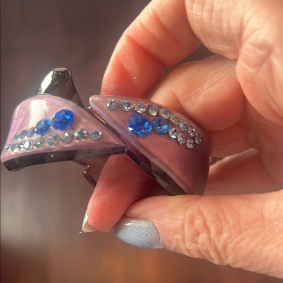 Vintage Purple and Blue Gemstone clamper - Picture 7 of 7